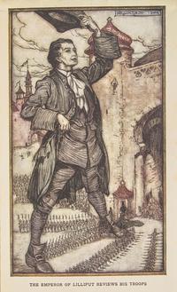 [CHILDREN'S BOOKS] [RACKHAM, Arthur, illustrated]. -- SWIFT, Jonathan. Gulliver's Travels Into Several Remote Nations of the World. London: J.M. Dent & Co./New York: E.P. Dutton & Co., 1909.