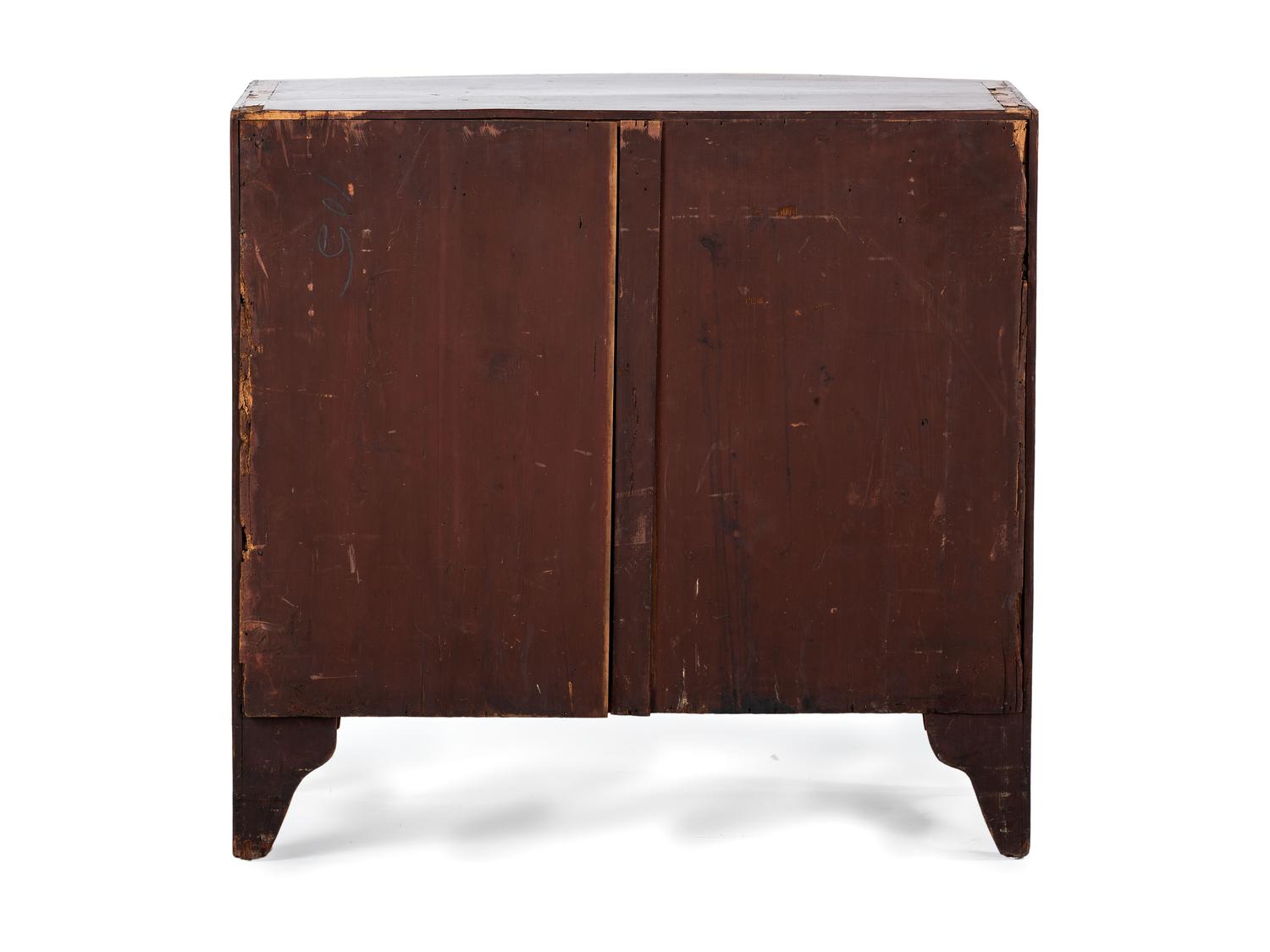 A Federal Mahogany Bowfront Chest