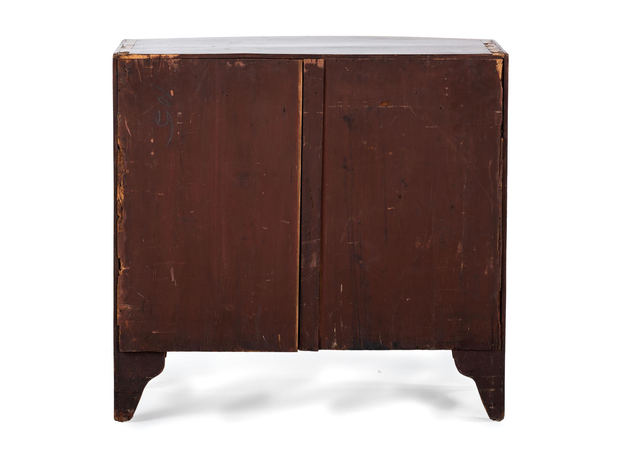 A Federal Mahogany Bowfront Chest