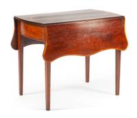 An American Mahogany Pembroke Table Height 27 1/2 x width 35 x depth 20 1/2 inches. — 18TH CENTURY