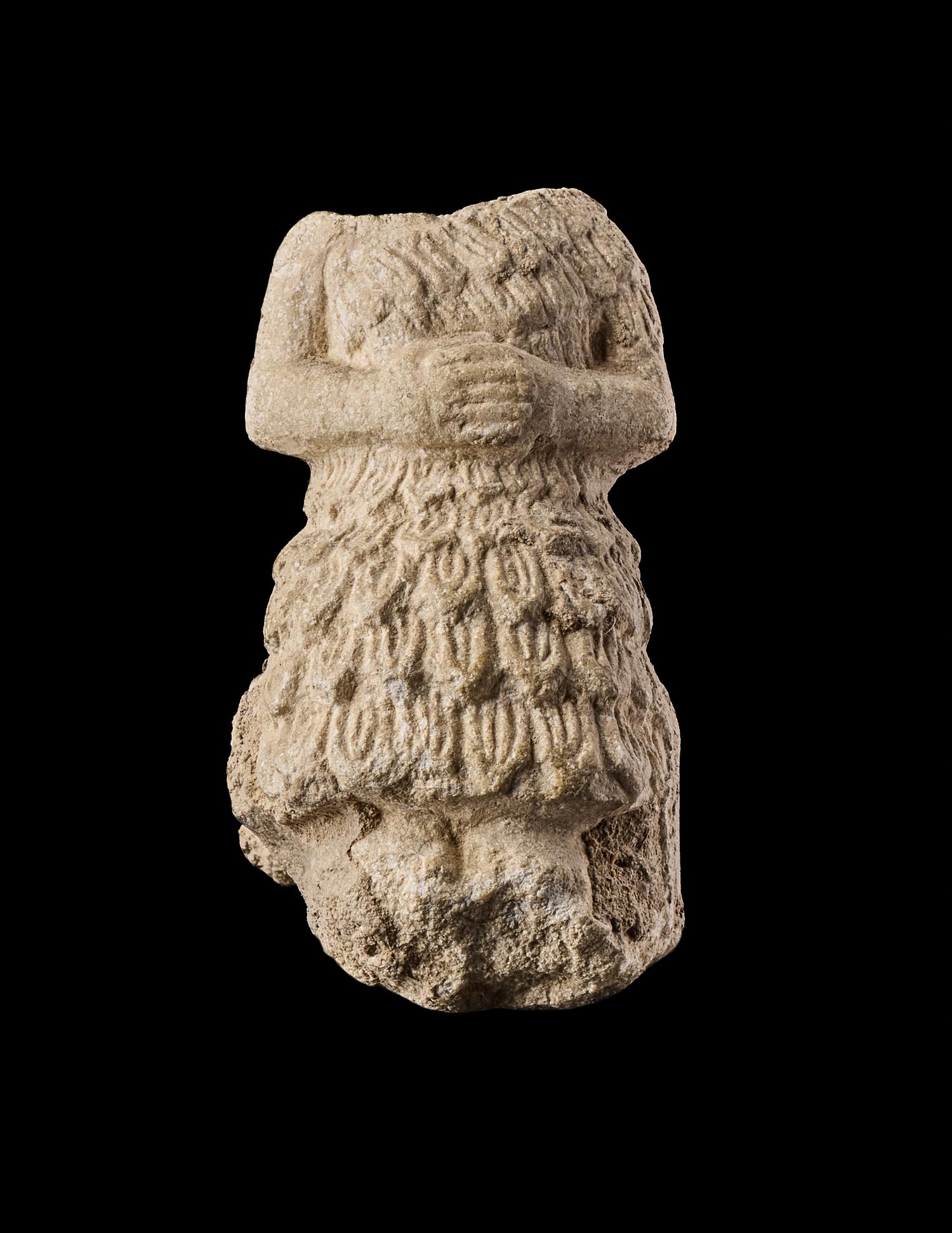 A Sumerian Alabaster Worshipper Figure Fragment