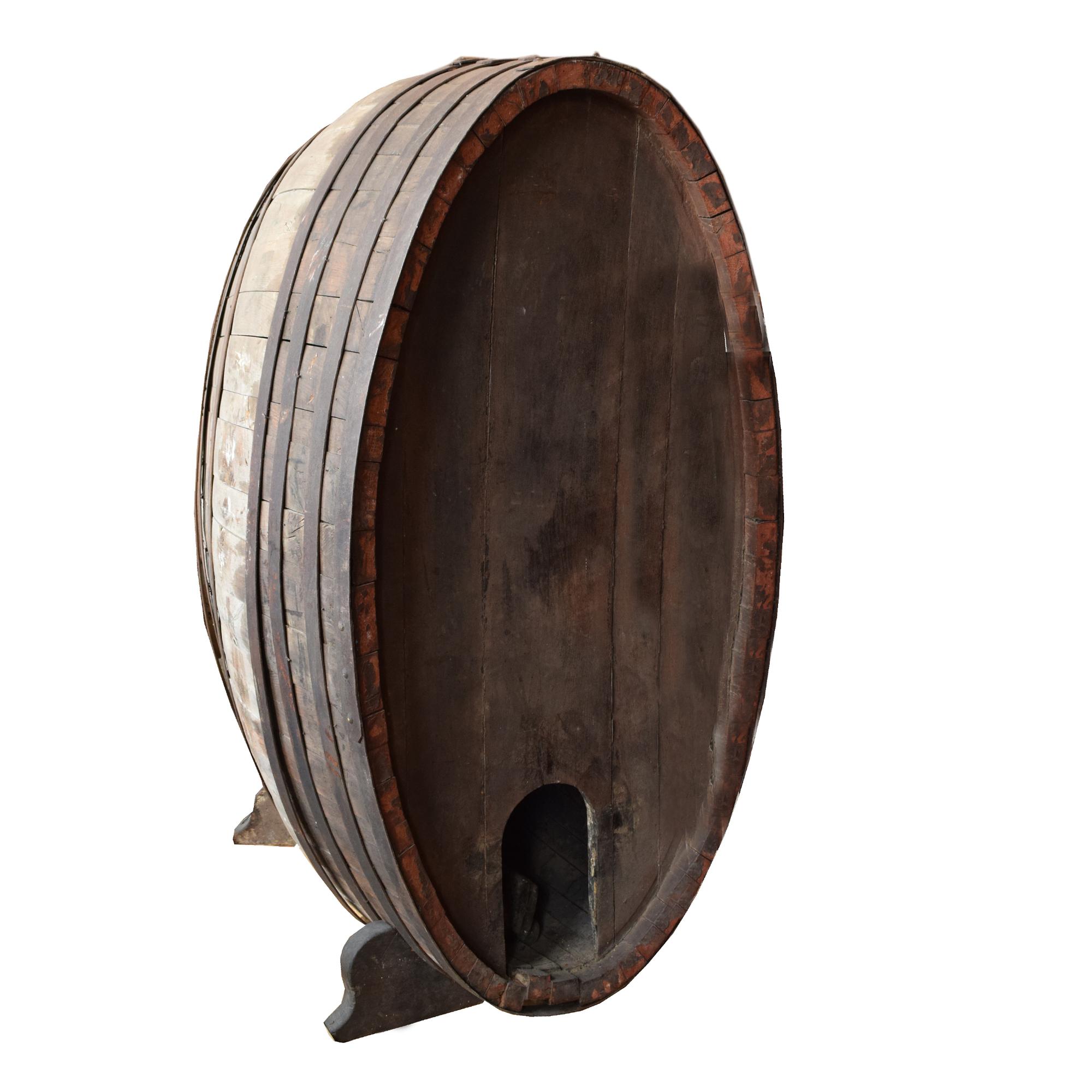A Pair of Olive Oil Casks 39" W x 48" D x 77.5" H — Italy, 20th Century