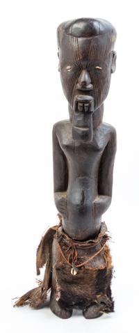 An African Wood Figure Height 25 1/4 inches.