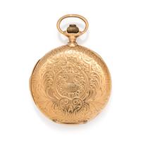 LONGINES, 18K YELLOW GOLD MINUTE REPEATER HUNTER CASE POCKET WATCH