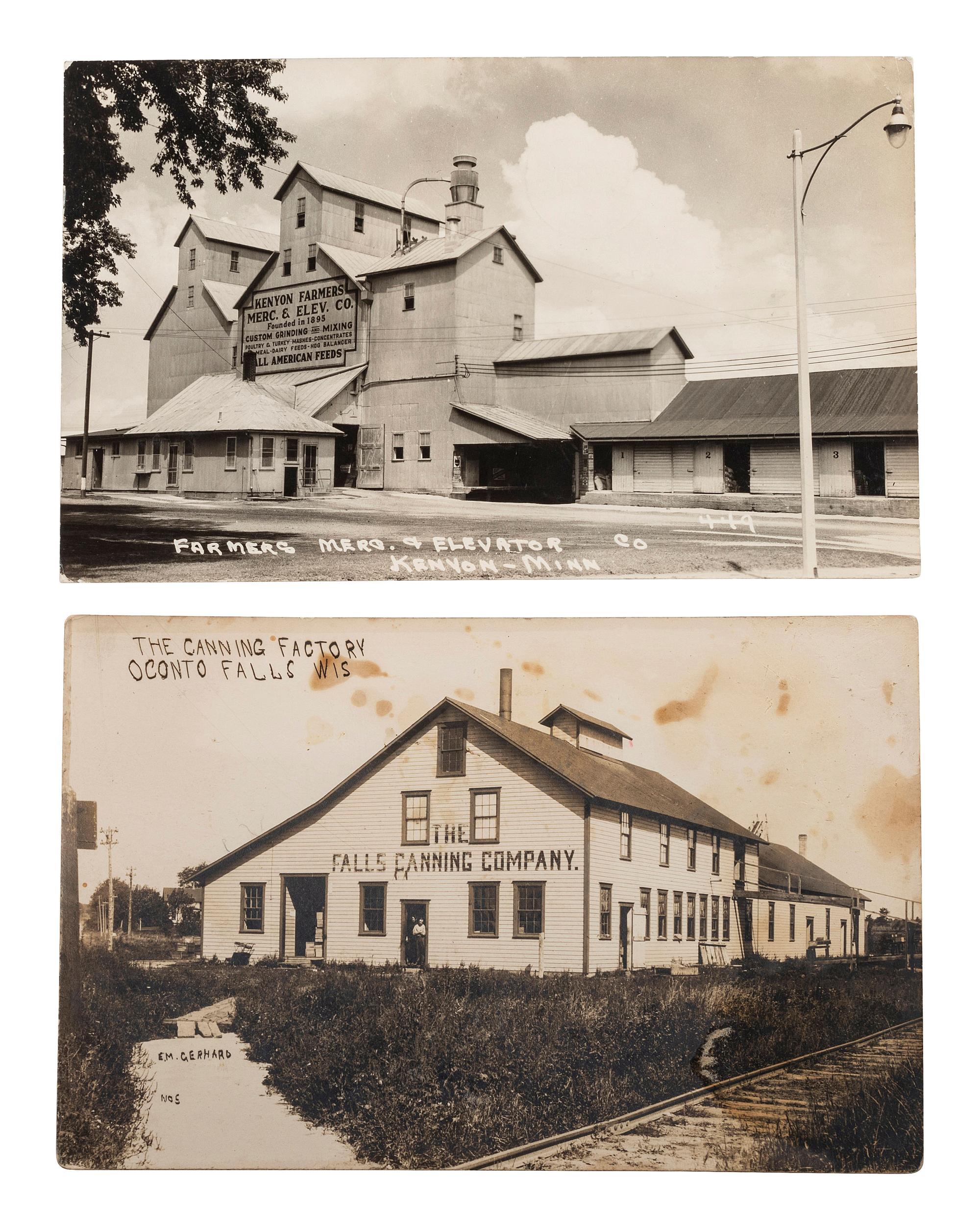 [EPHEMERA]. Over 170 RPPCs & photographs of the Midwest and Eastern United States.