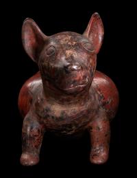A Colima Dog Effigy Vessel