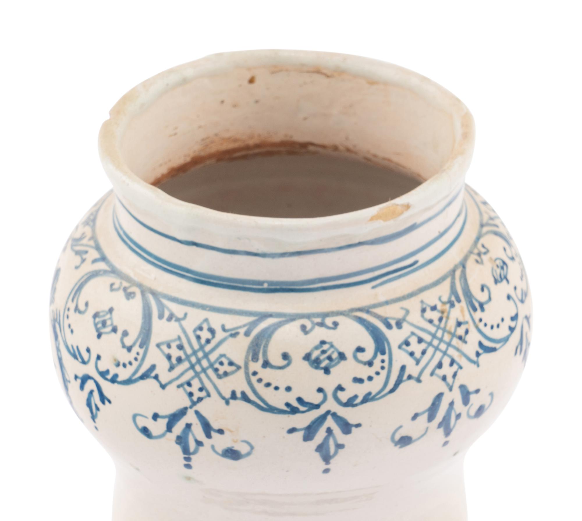 A French Faience Apothecary Jar