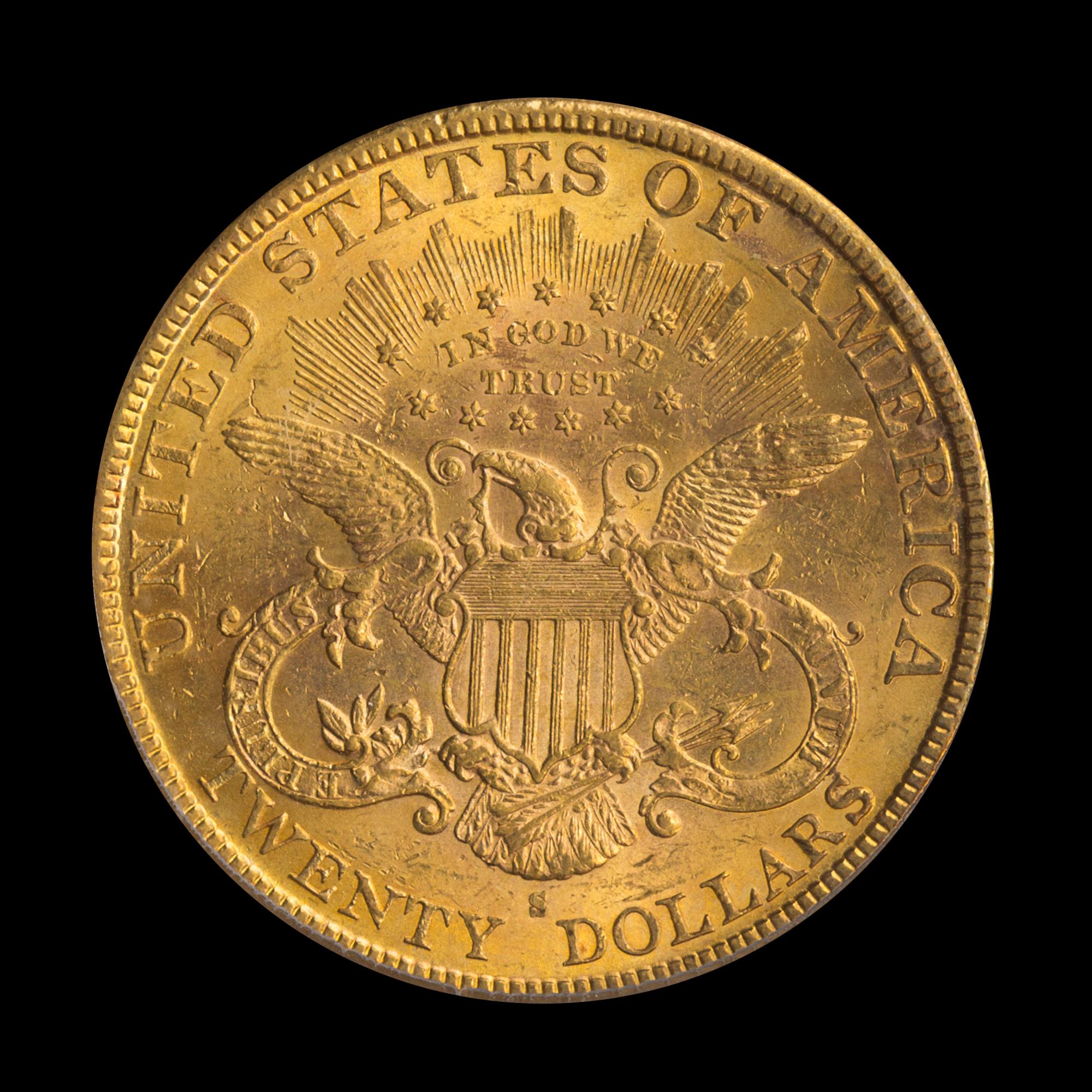 A United States 1888-S Liberty Head $20 Gold Coin