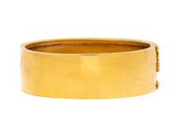 ANTIQUE, YELLOW GOLD BANGLE BRACELET