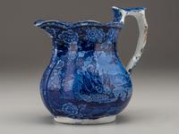 A Staffordshire Blue and White 'Washington Independence' Milk Jug