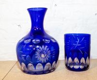 A Bohemian Cut-to-Clear Tumble-Up Height of tallest 8 inches. — 19TH/20TH CENTURY