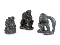 Four Inuit Soapstone Carvings