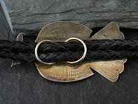 Sterling Silver and Turquoise Thunderbird Bolo Tie