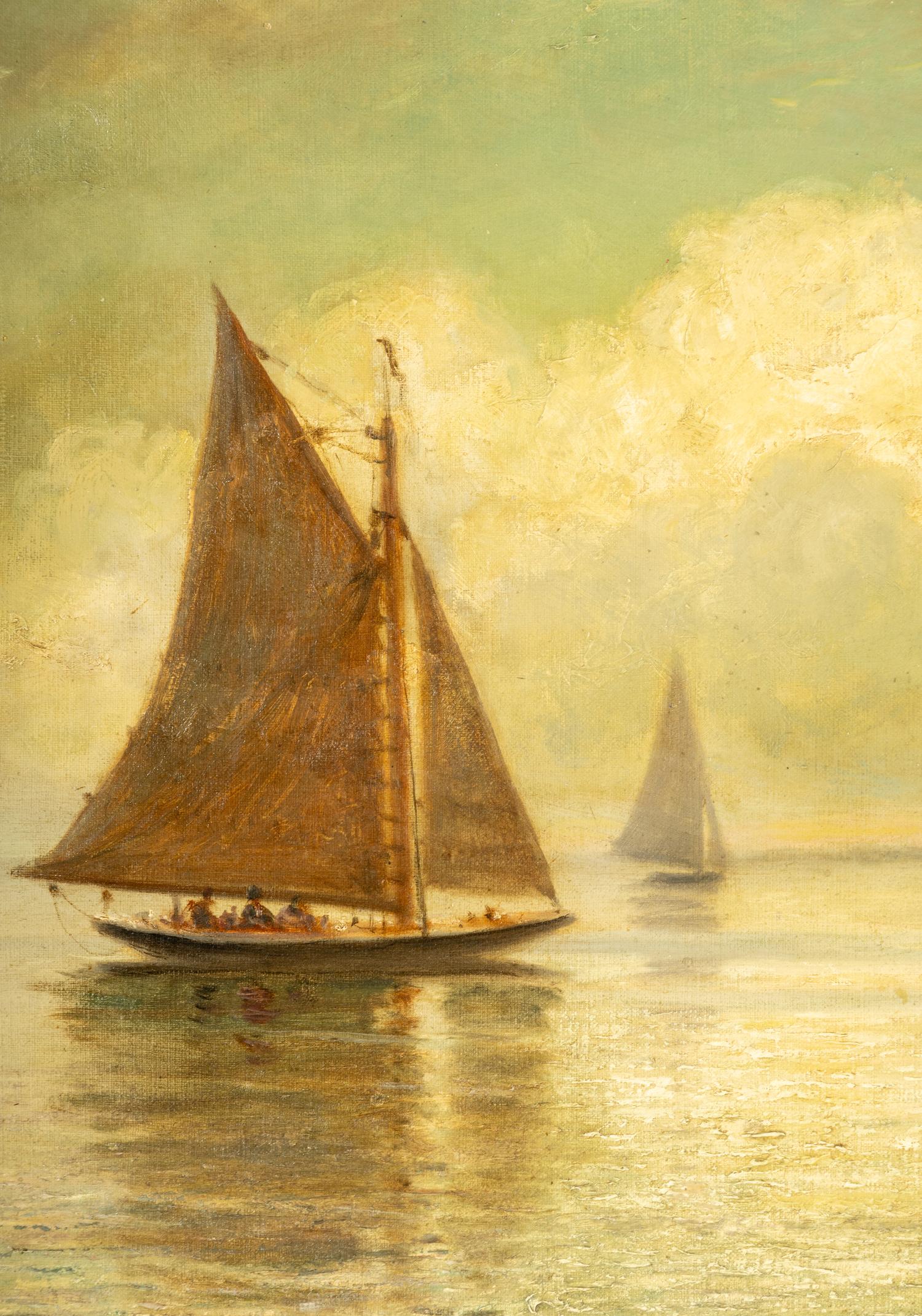 Sailboats in Bay