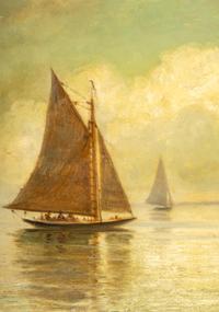 Sailboats in Bay
