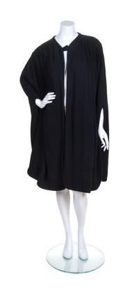 A Yves Saint Laurent Black Knit Cape,