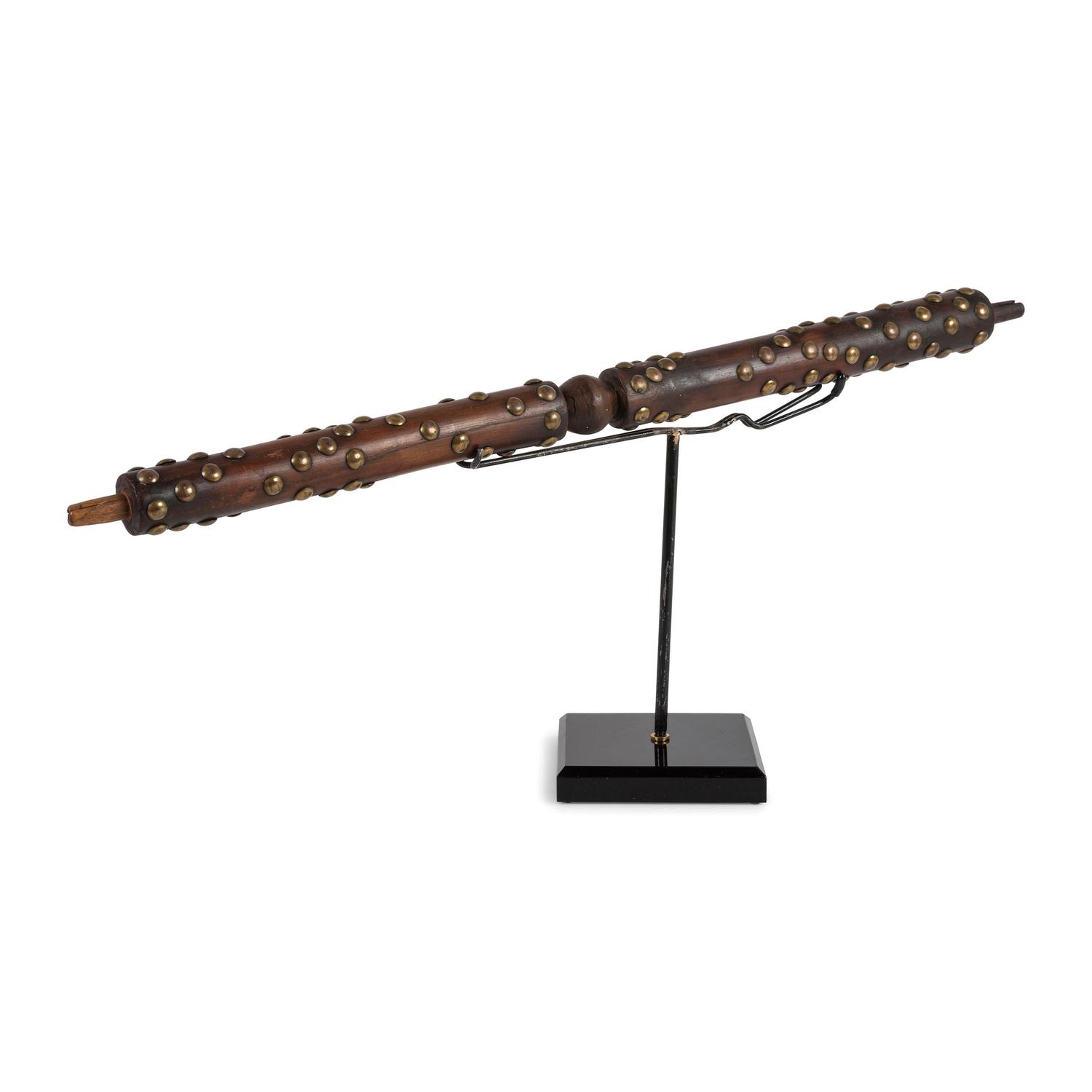 Northern Plains Tacked Wood Pipe Stem, with Old Collection Number