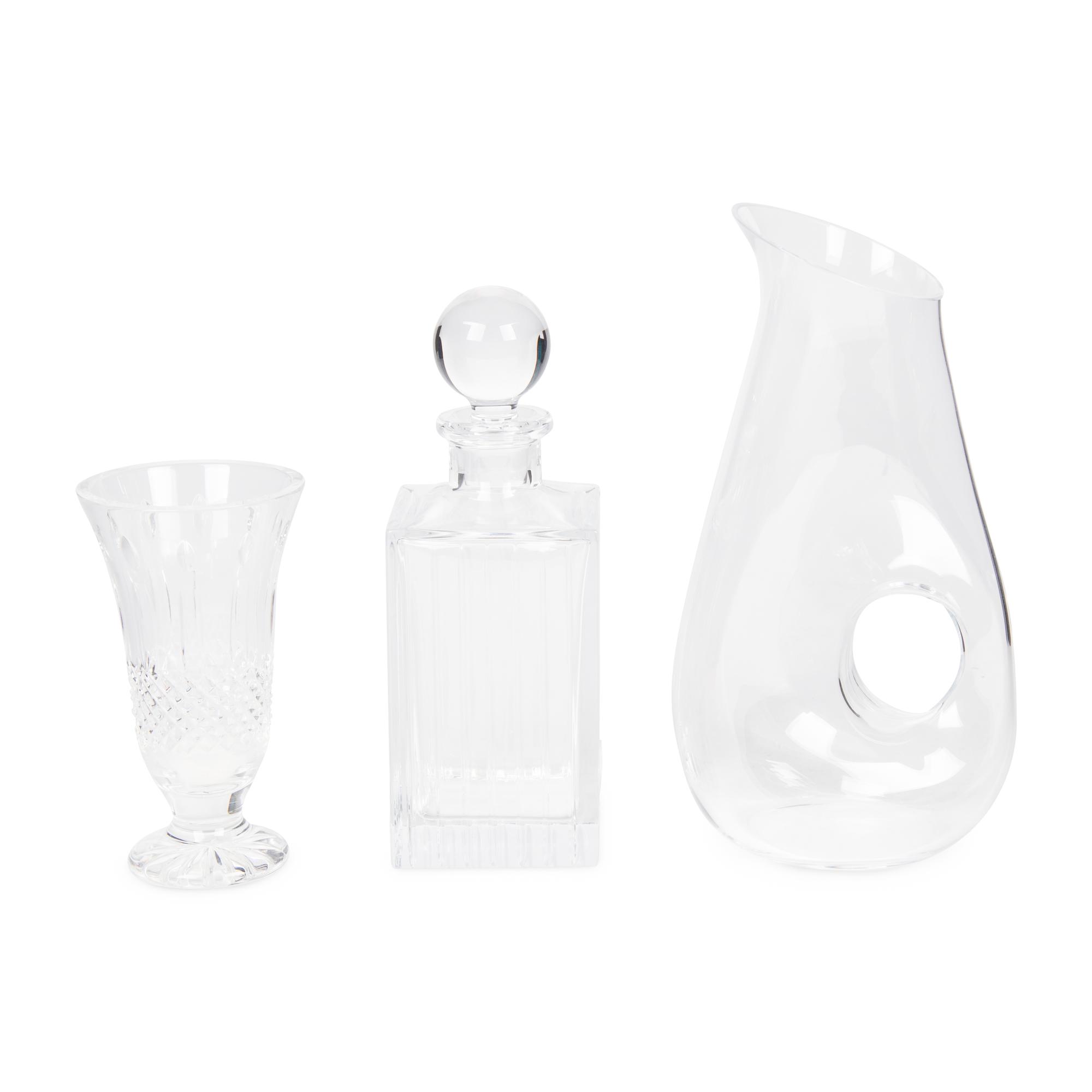 A Group of Clear Glass Table Articles