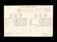 A Bill Veeck Signed Autograph 1959 World Series Program With Game 6 Ticket Stub (Beckett Authentication Services)