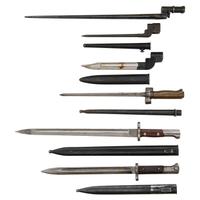 Lot of Six European Bayonets