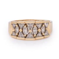Diamond and Yellow Gold Ring