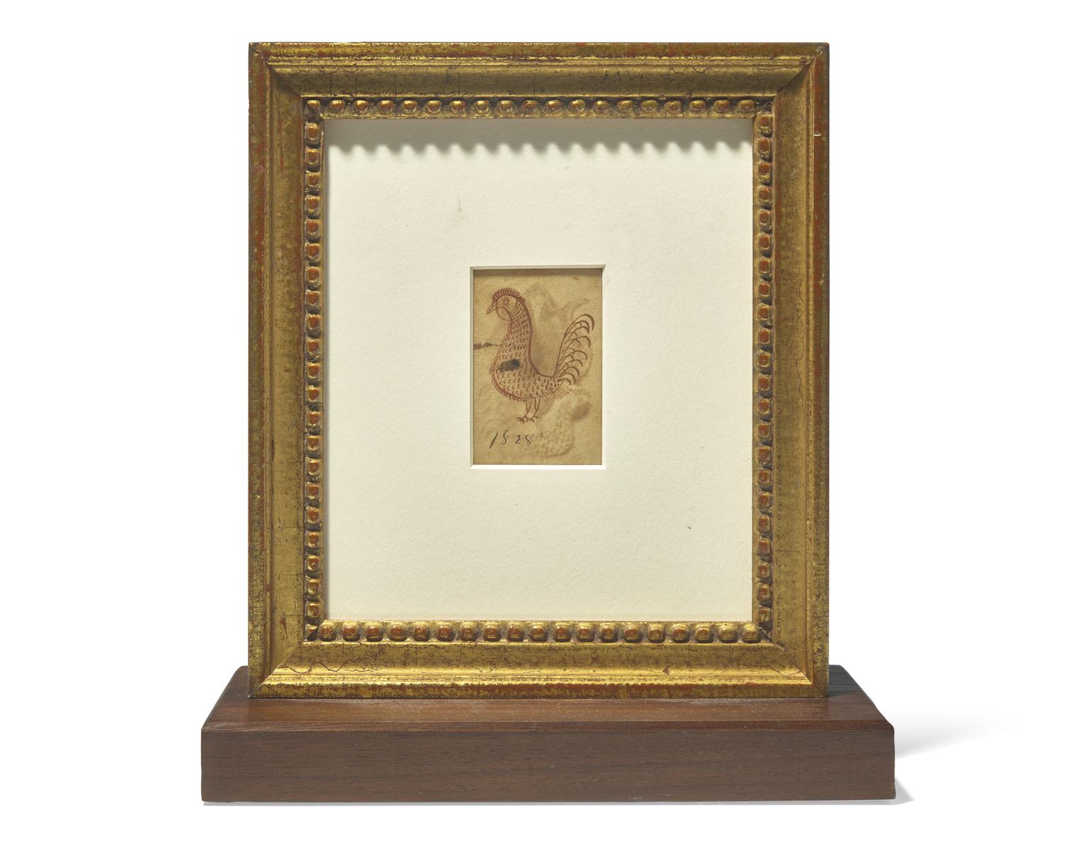 A Fraktur Double-Sided Reward of Merit, Dated "1828"