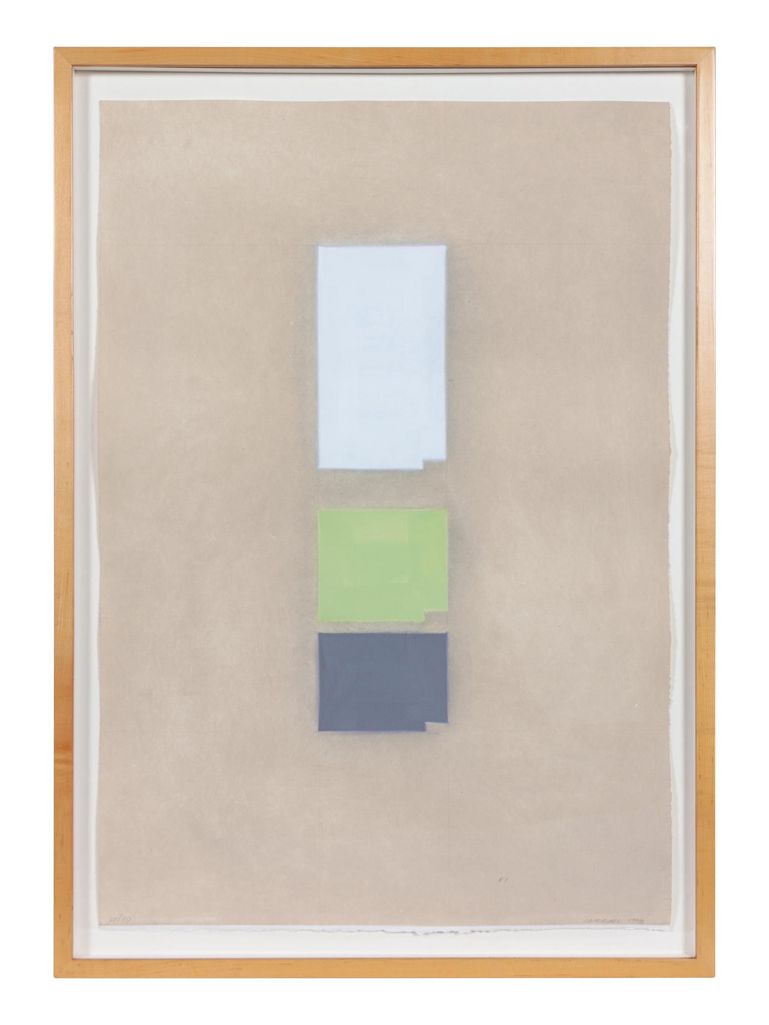 Chrome Orange, Chrome Violet , and Zinc White (A Group of Three Works)