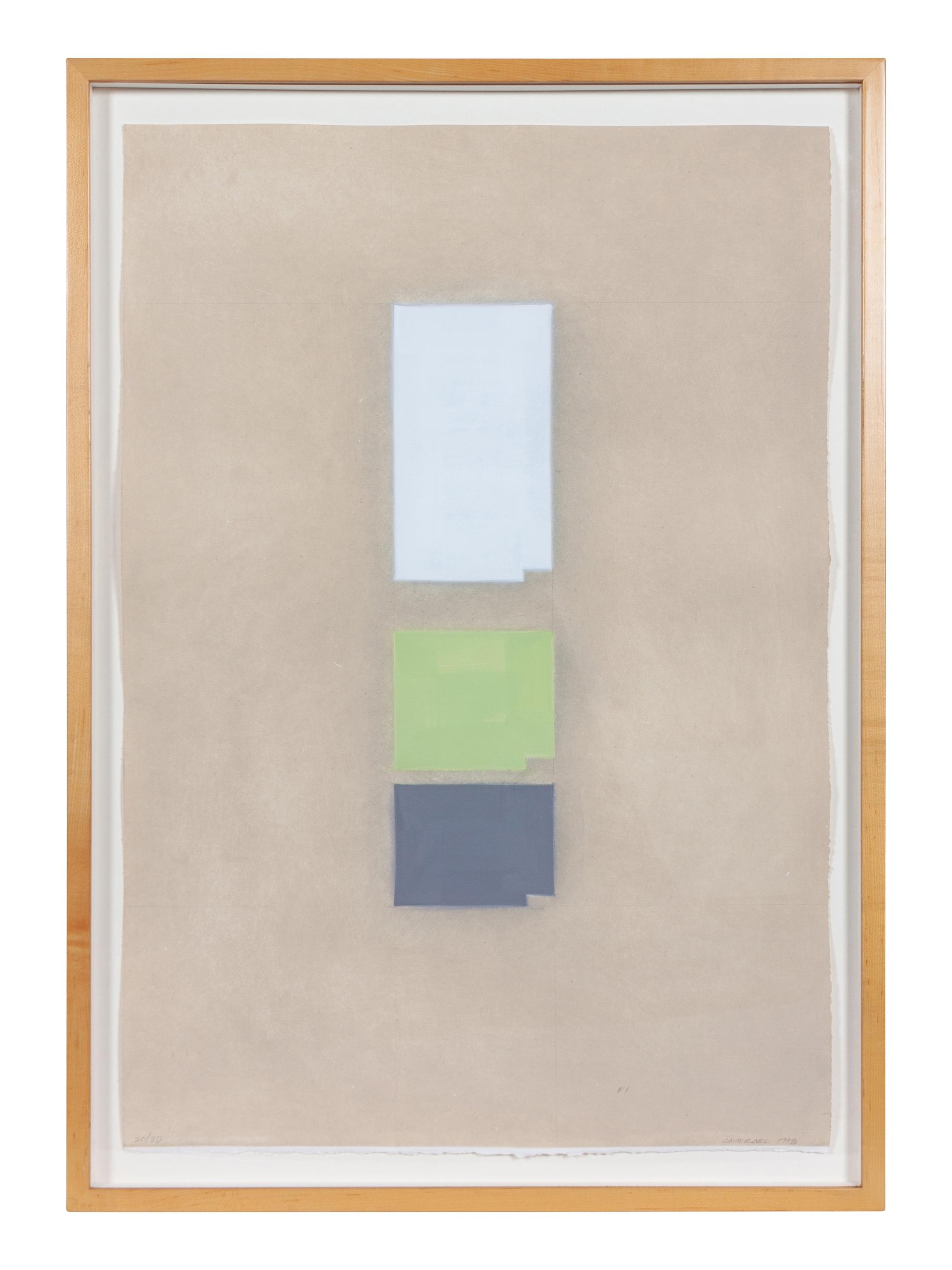 Chrome Orange, Chrome Violet , and Zinc White (A Group of Three Works)