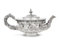 A George III Silver Warwick Vase Teapot