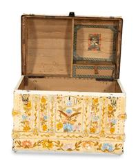 A Polychrome-Decorated Metal-Mounted Trunk