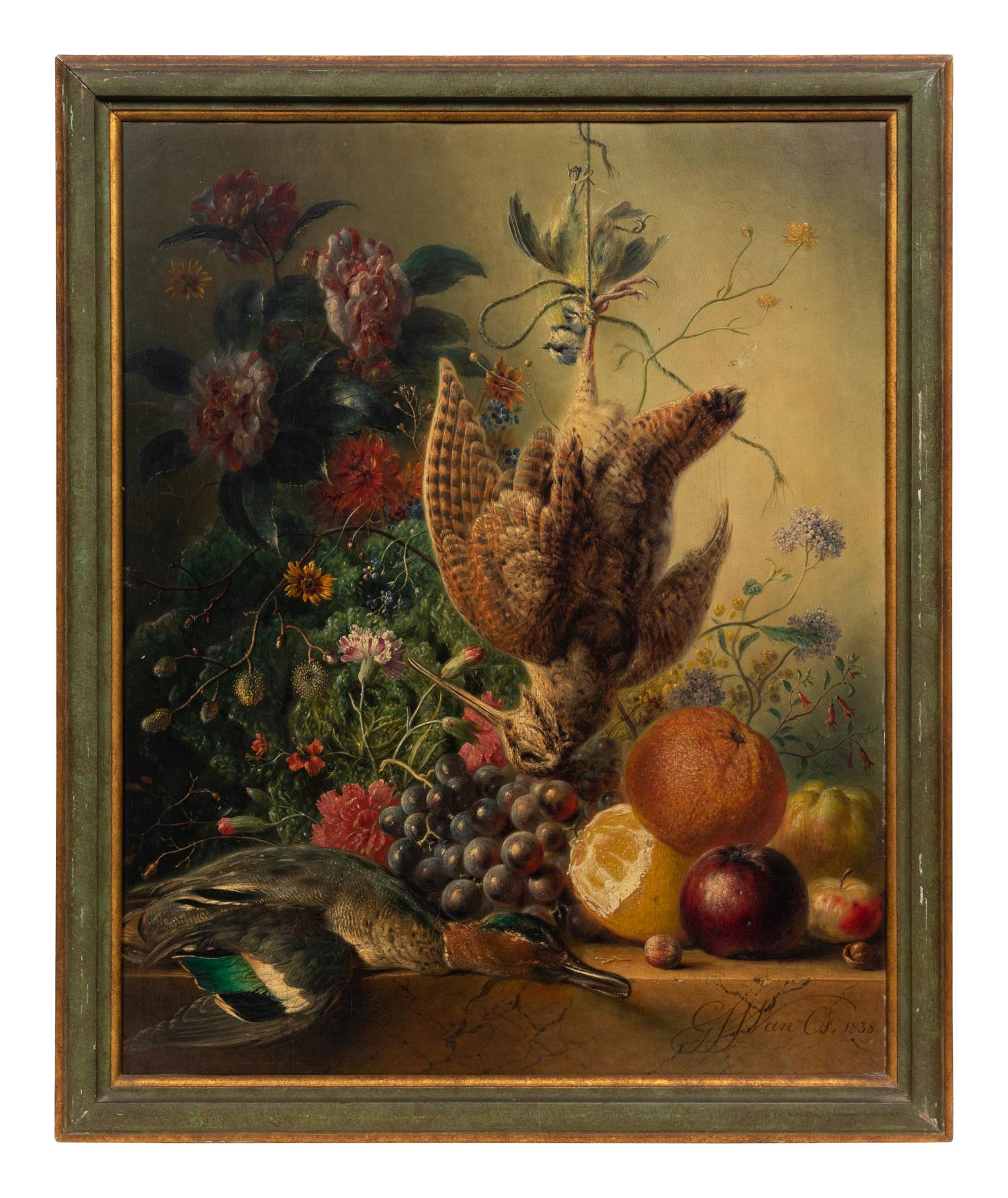 Still Life with Flowers and Birds