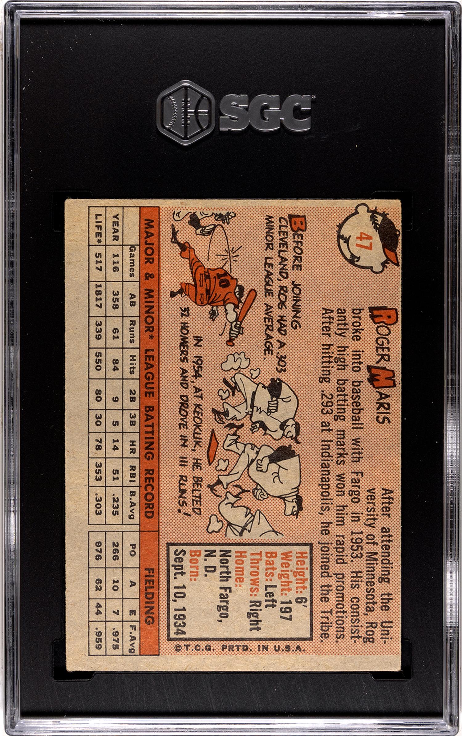 A Complete Set of 1958 Topps Baseball Cards Including SGC Graded Key Cards (494/494),