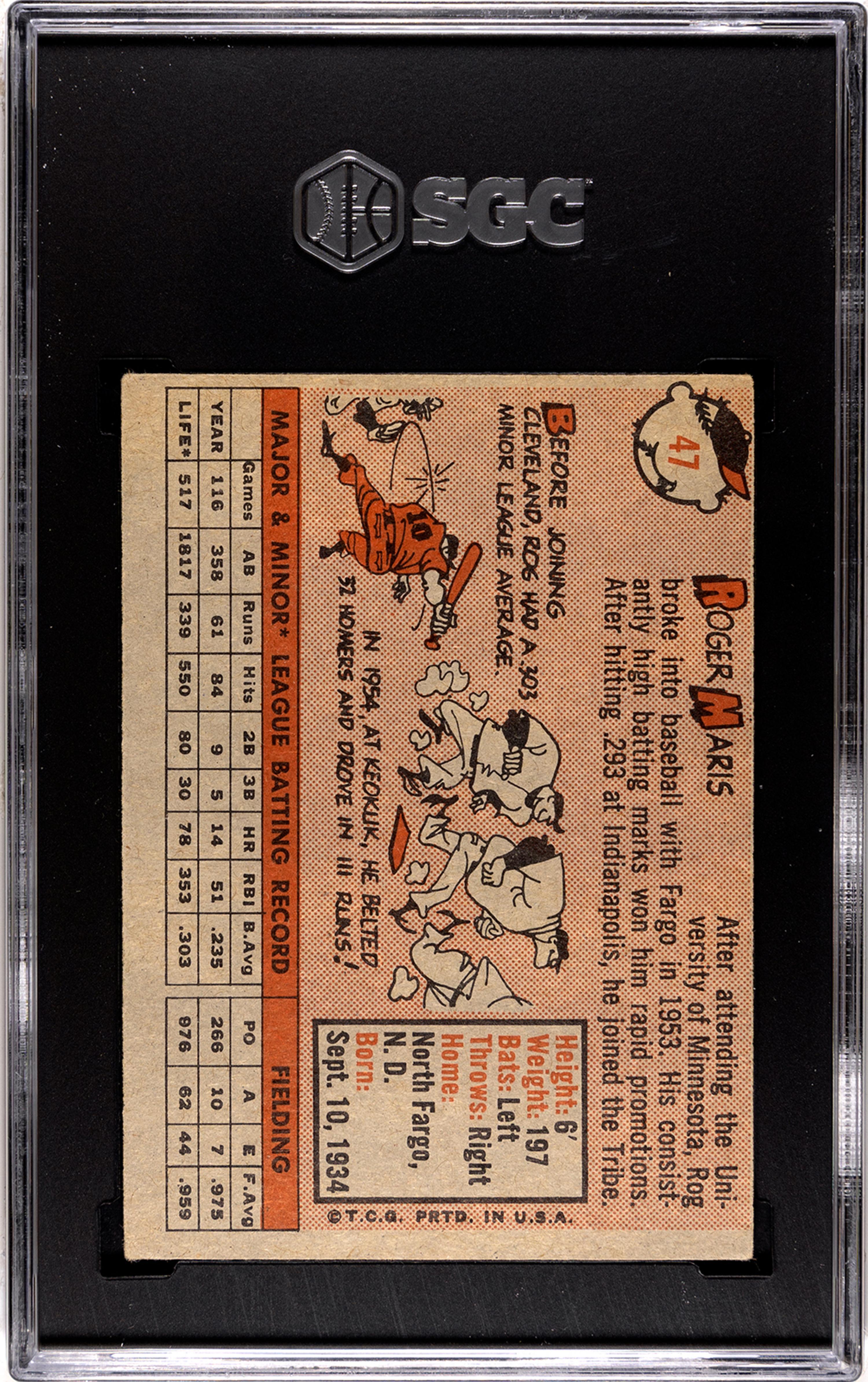 A Complete Set of 1958 Topps Baseball Cards Including SGC Graded Key Cards (494/494),