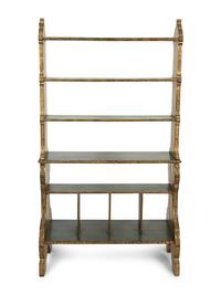 A Venetian Style Painted and Parcel Gilt Open Sided Etagere — Circa 1900