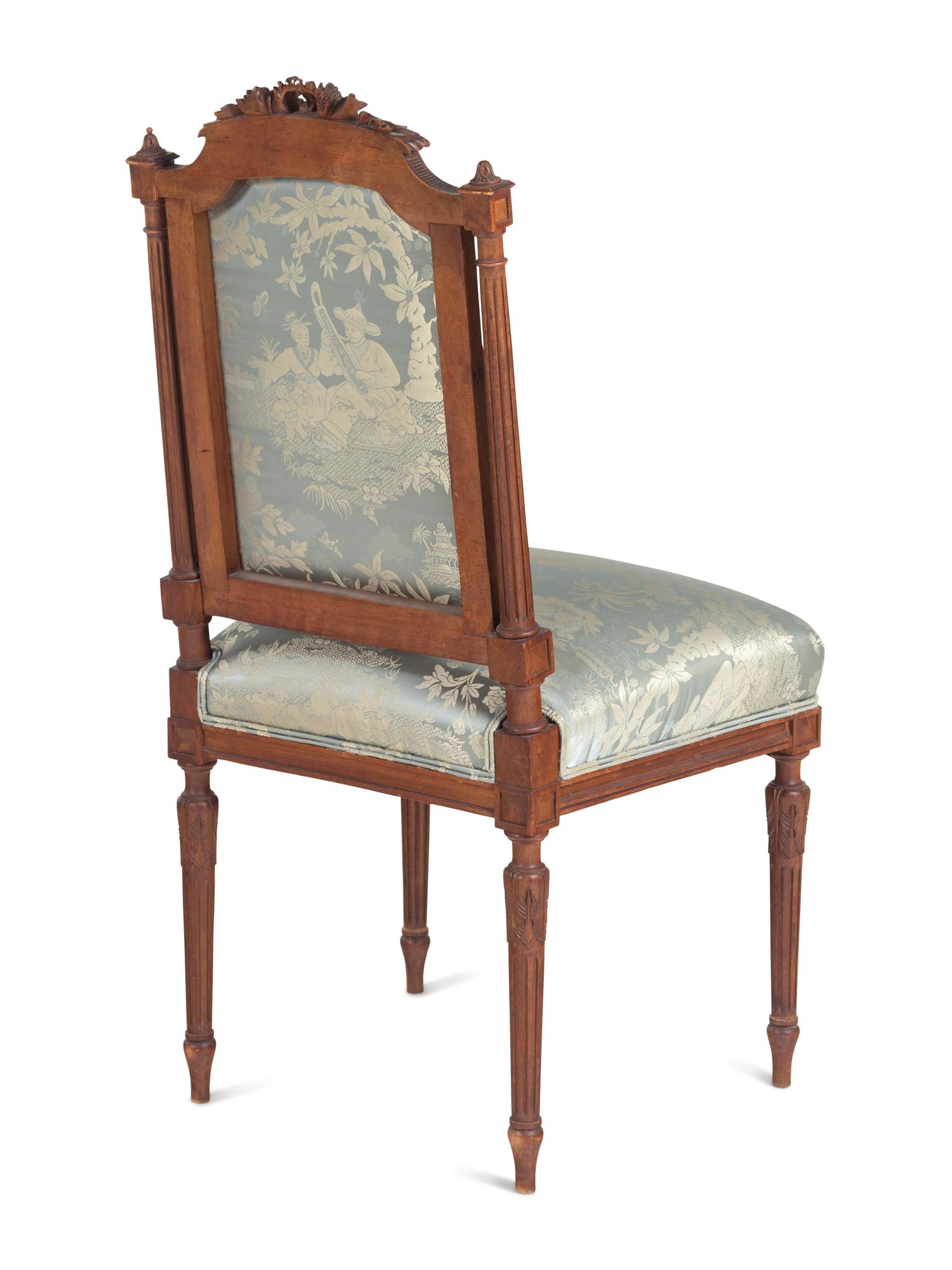 A Pair of Louis XVI Style Side Chairs