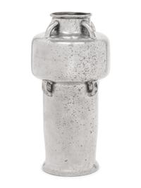 A Large Pewter Vase