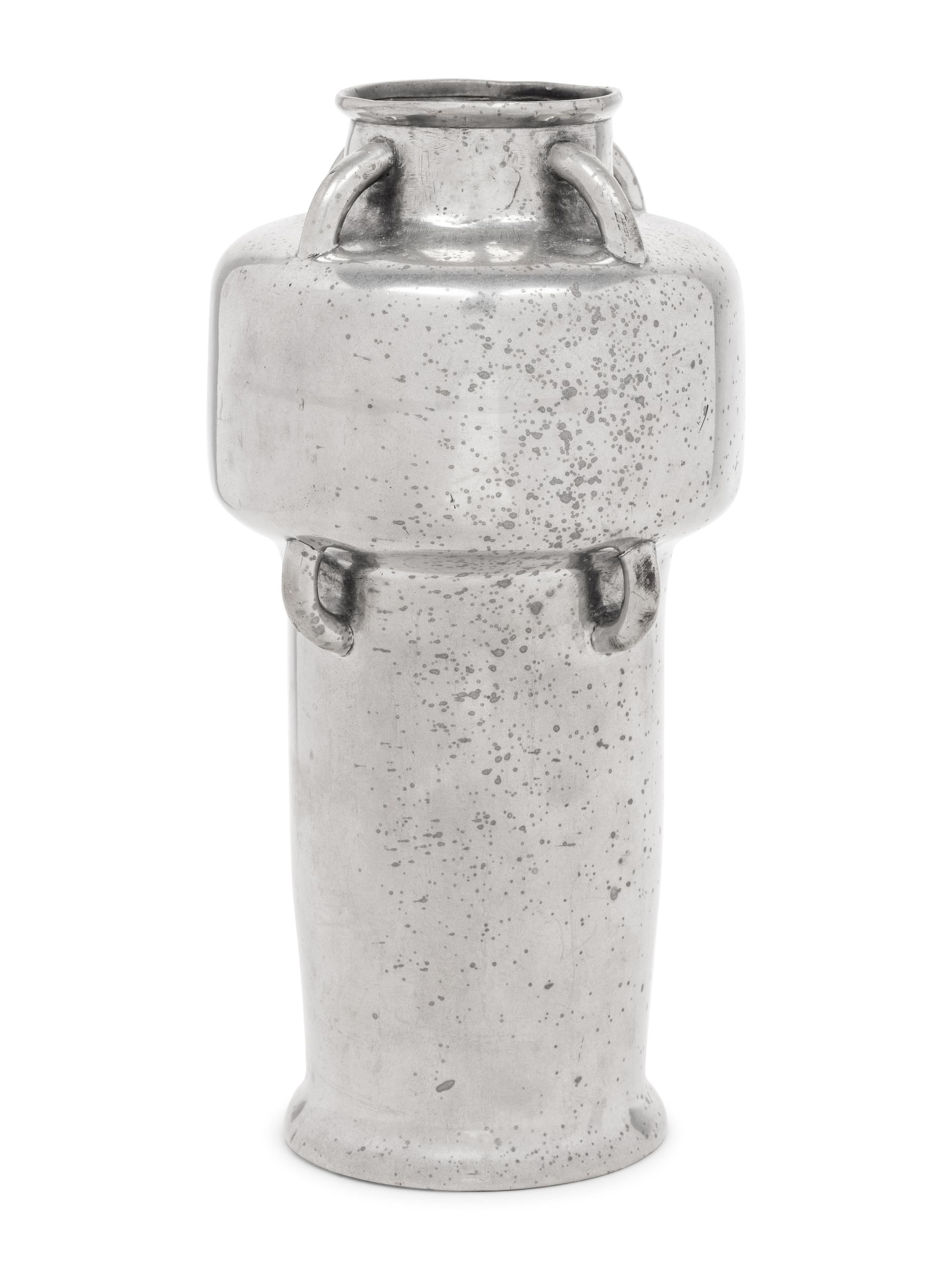 A Large Pewter Vase