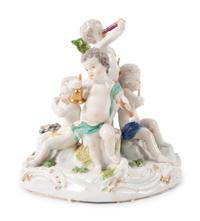 A Meissen Porcelain Allegorical Group of Five Senses