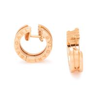 BVLGARI, ROSE GOLD 'B.ZERO 1' HUGGIE EARRINGS