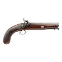 Birmingham Proofed Percussion Pistol signed Hewson London