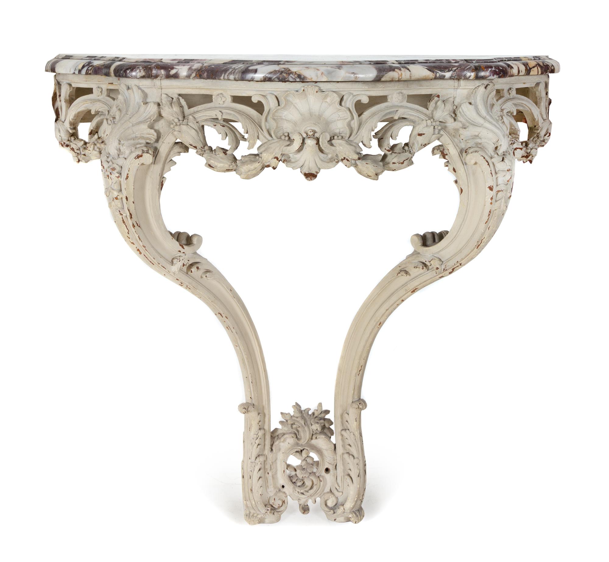 A Louis XV Style Painted Console Table