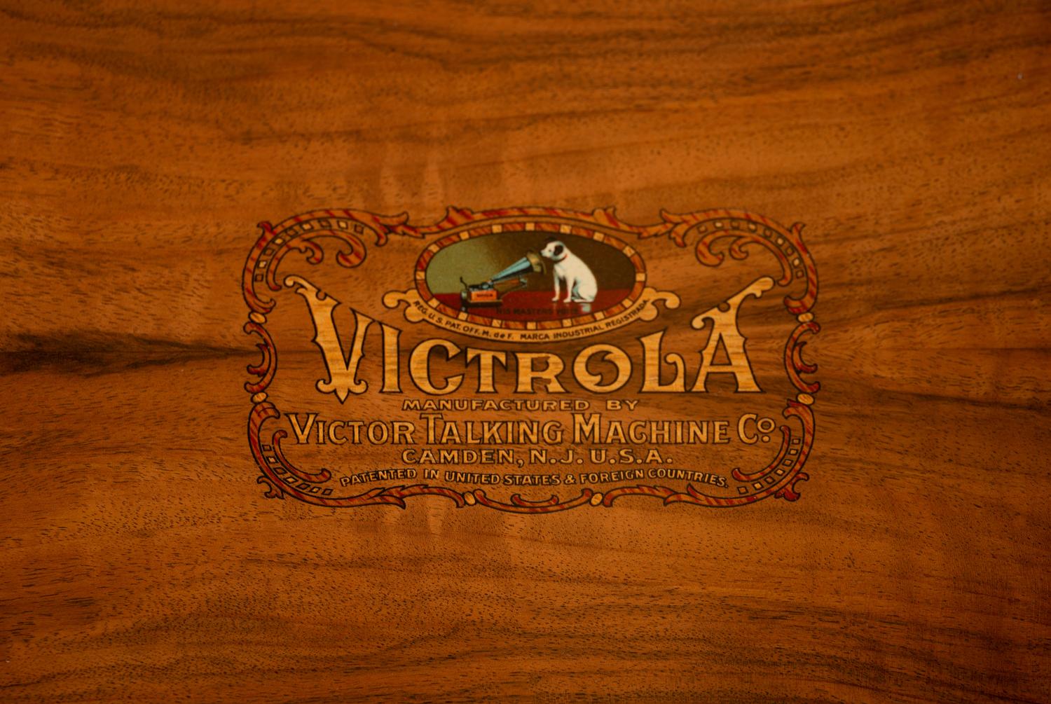 A Victrola XVI Circassian Walnut Phonograph