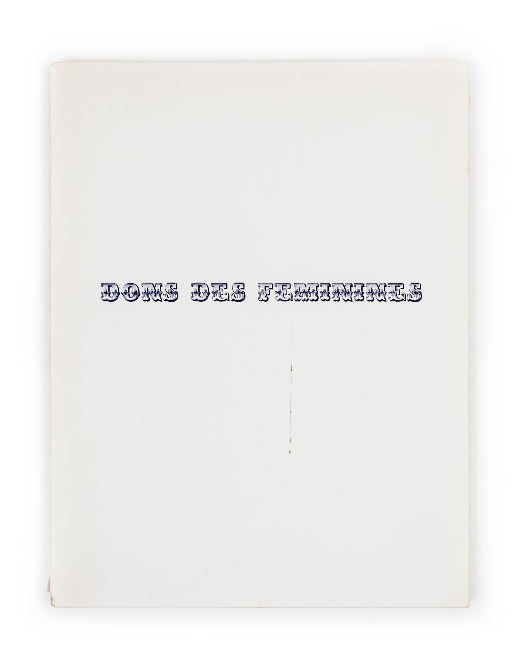 (PICASSO, PABLO) PENROSE, VALENTINE. Dons Des Feminines. Paris, 1951. Limited edition