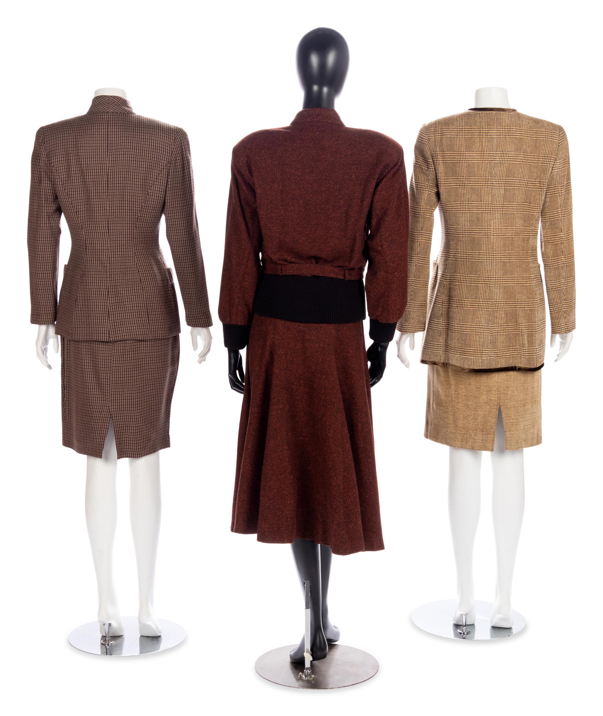 Three Vintage Designer Wool ensembles, 1980-90s