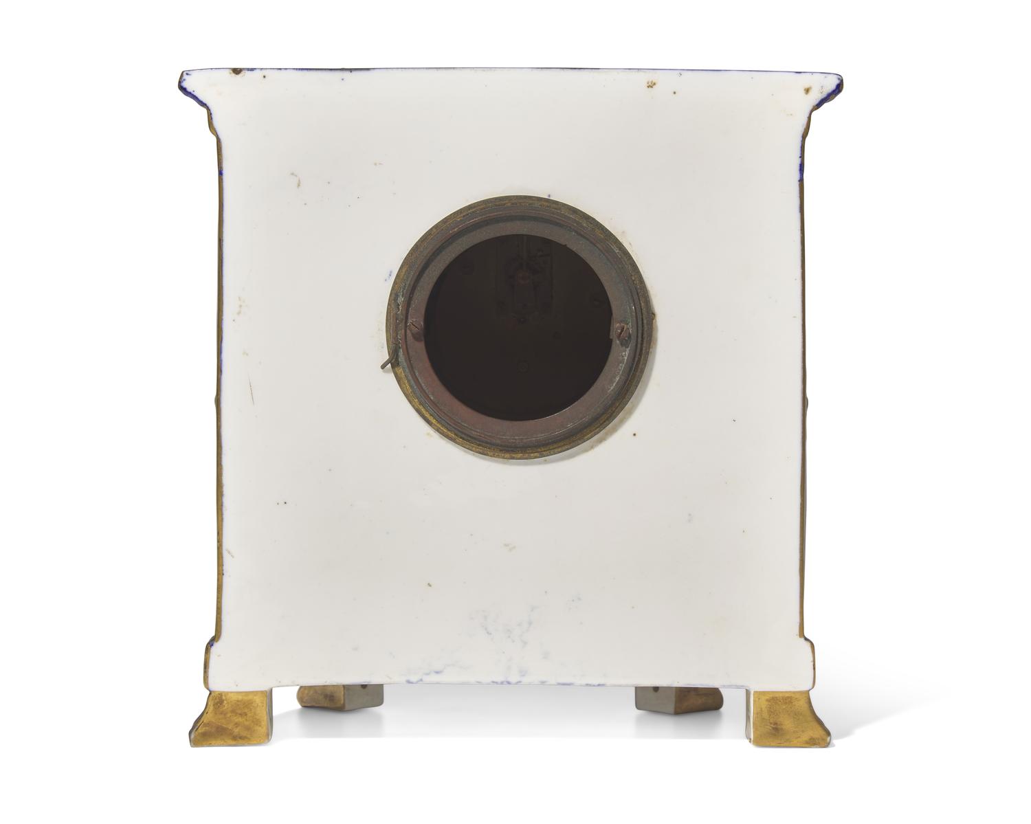 A Wedgwood Porcelain Architectural Mantel Clock