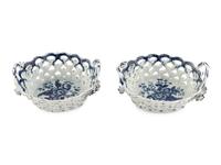 Two Worcester Porcelain Baskets