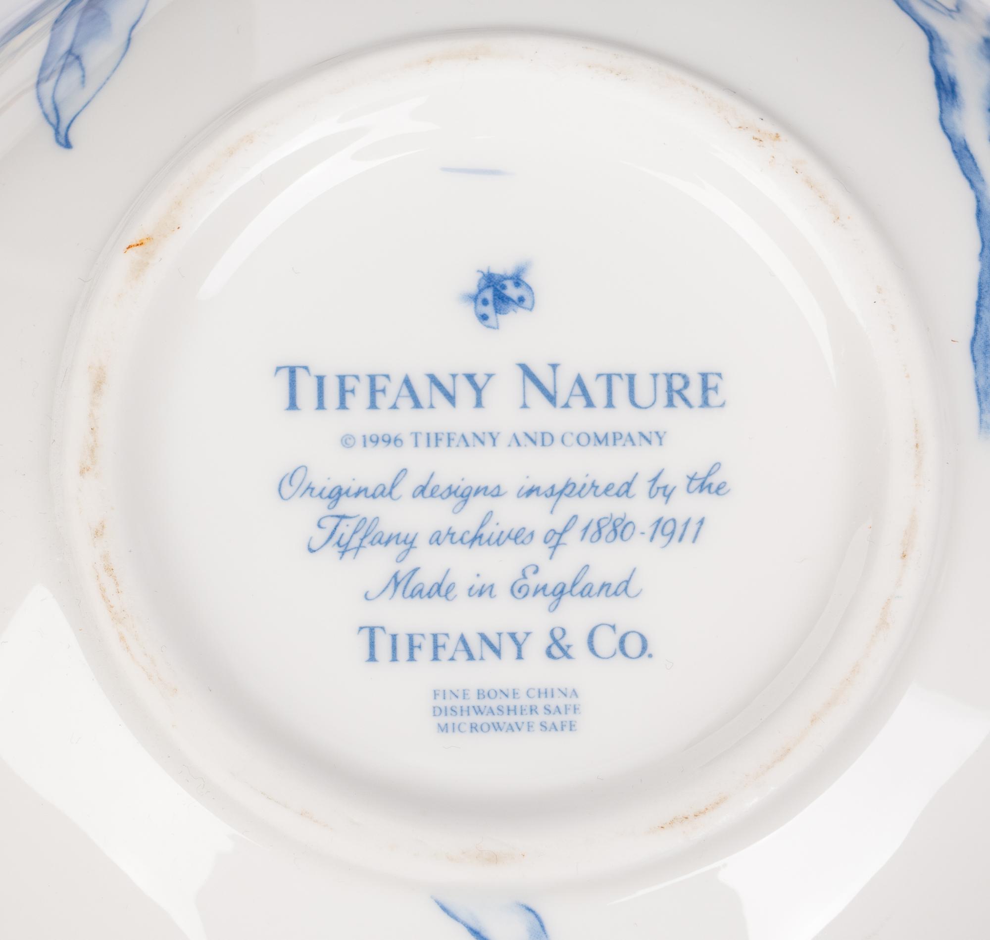 A Group of Nine Blue and White Porcelain and Ceramic Serving Articles