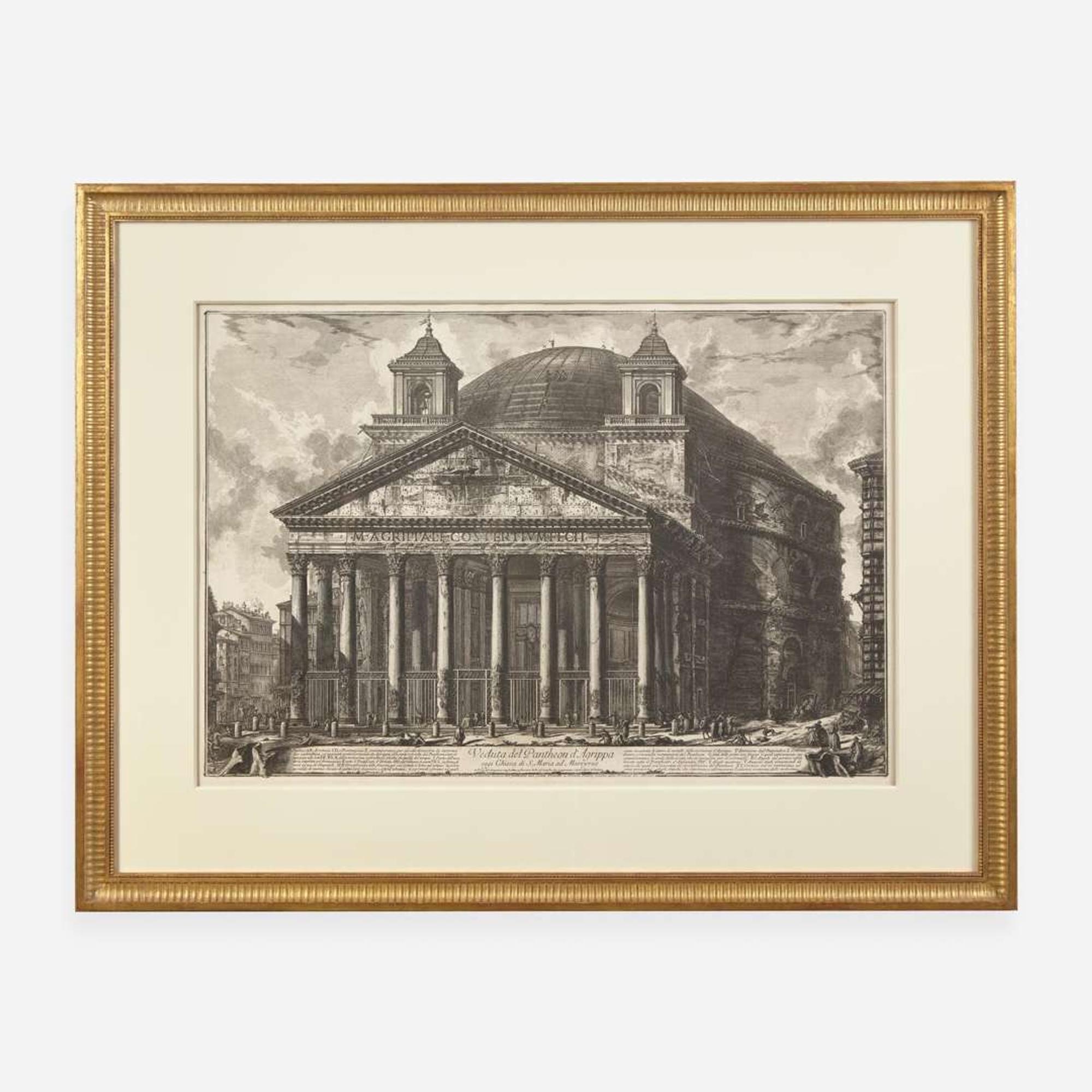 [Prints] Piranesi, (Giovanni Battista) Veduta del Pantheon d'Agrippa oggi Chiesa di S. Maria ad Martyres
