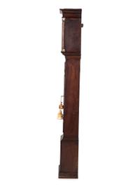 A George III Oak and Walnut Tall Case Clock