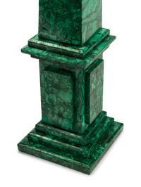 A Pair of Large Malachite Obelisks